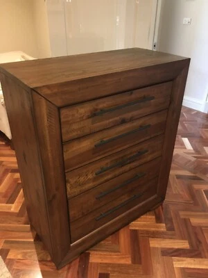 Chest Of Drawers Tallboy High Quality Heavy With Hidden Storage