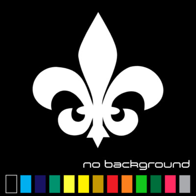 Fleur De Lis Sticker Vinyl Decal Die Cut - Lily Flower Car Window Wall Decor Art