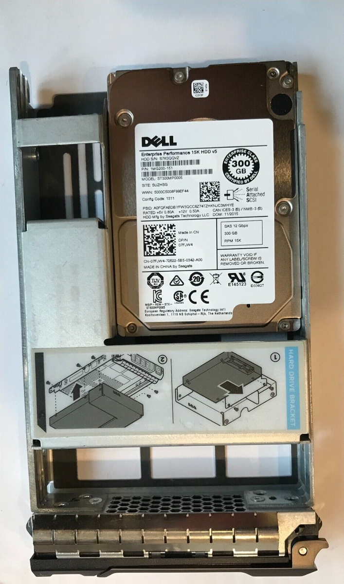 7FJW4 Dell Seagate ST300MP0005 300GB SAS 15k 2.5