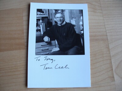 Thomas R. Cech  Nobelpreis Chemie  1989  handsignierte Unterschrift auf Foto.
