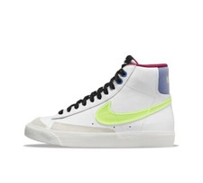 Brand New Nike Blazer Mid 77 Youth Size White Hyper Royal Volt DV2234-100