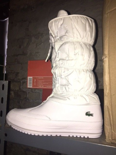 Womens Lacoste TUILERIE PS SPW White Weiß Lt Grey Stiefel Ski