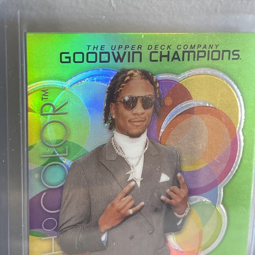 Tarjeta de novato Anthony Richardson 2023 Goodwin Champions Splash of Color verde neón - Imagen 2 de 10