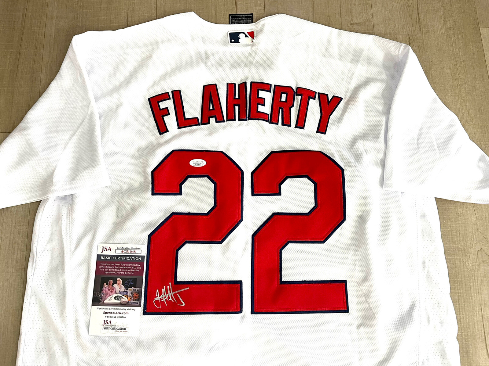 Jack Flaherty Autographed Authentic Cardinals Jersey