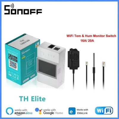 SONOFF TH Elite 16A/20A WiFi Smart Switch LCD Display Temperature And Humidity M