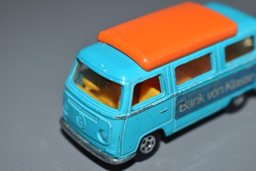 Matchbox Nr.23 VW Camper blau "Girokasse" Werbemodell 1970 Fach #B4 - Bild 8 von 10
