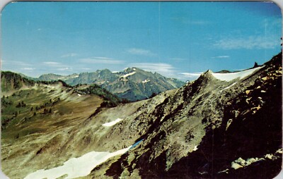 High Divide Upper Seven Lakes Basin Olympic Range Vintage Postcard spc3