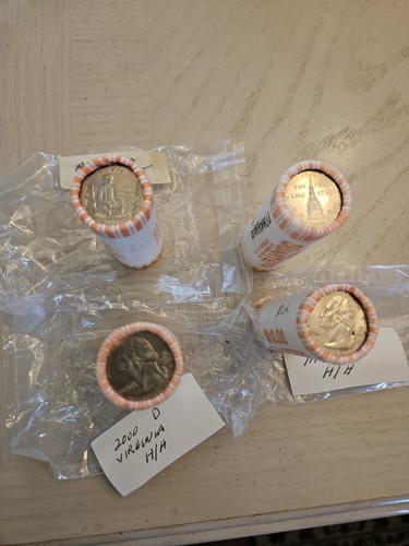 4 State Quarters US Mint Uncirculated Bank Roll's x 4 - Picture 6 of 6