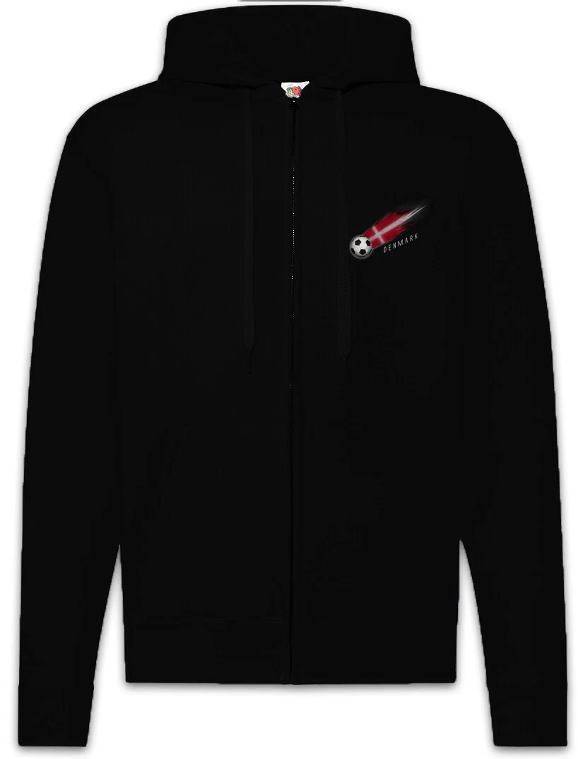 Denmark Football Comet I Zipper Hoodie danish Soccer Flag World Championship