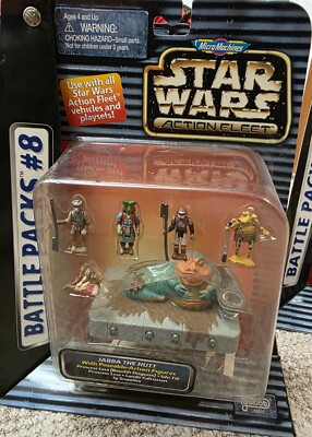 Star Wars Action Fleet Battle Pack #8 Jabba The Hutt Desert Palace - Galoob New
