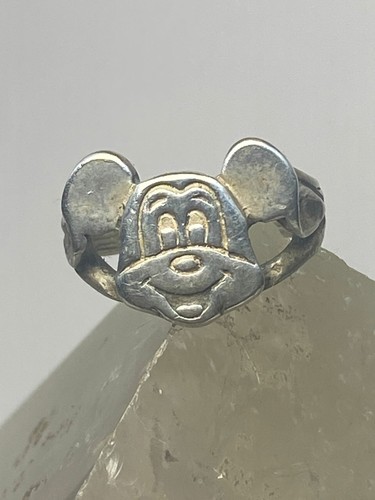 Mickey Mouse Ring Mouse Pinky Baby Band Sterling Silver Women Girls Ebay