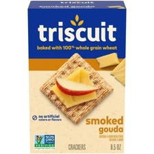 Triscuit SMOKED GOUDA Baked Whole Grain Wheat Crackers Non-GMO, 8.5 Oz 1 Box