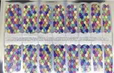 Color Nail Polish Strips, 16ct. Rainbow Scales. READ DESCRIPTION BELOW