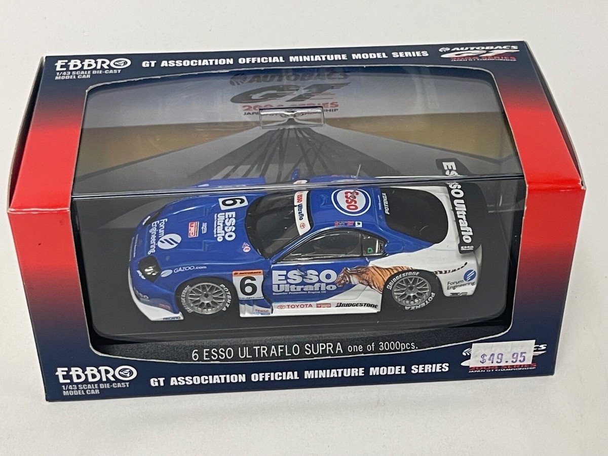 1/43 Ebbro ESSO Ultraflo Toyota Supra JGTC 2004 car #6 #592 1/43 Ebbro ESSO Ultraflo Toyota Supra JGTC 2004 car #6 #592