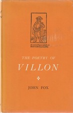 The Poetry of Villon by John Fox Hardback Dustjacket VG/G