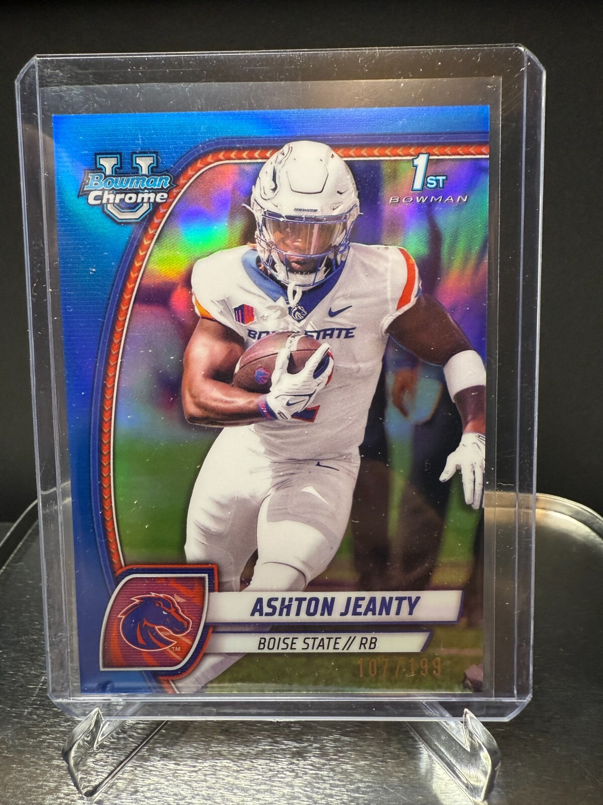 2024 Bowman University Chrome - Ashton Jeanty #17 Blue Refractor /199 (RC)