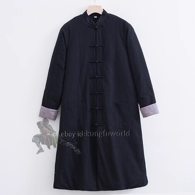 Winter Chinese Kung fu Robe Martial arts Jacket Wing Chun Top Tai Chi Coat Warm