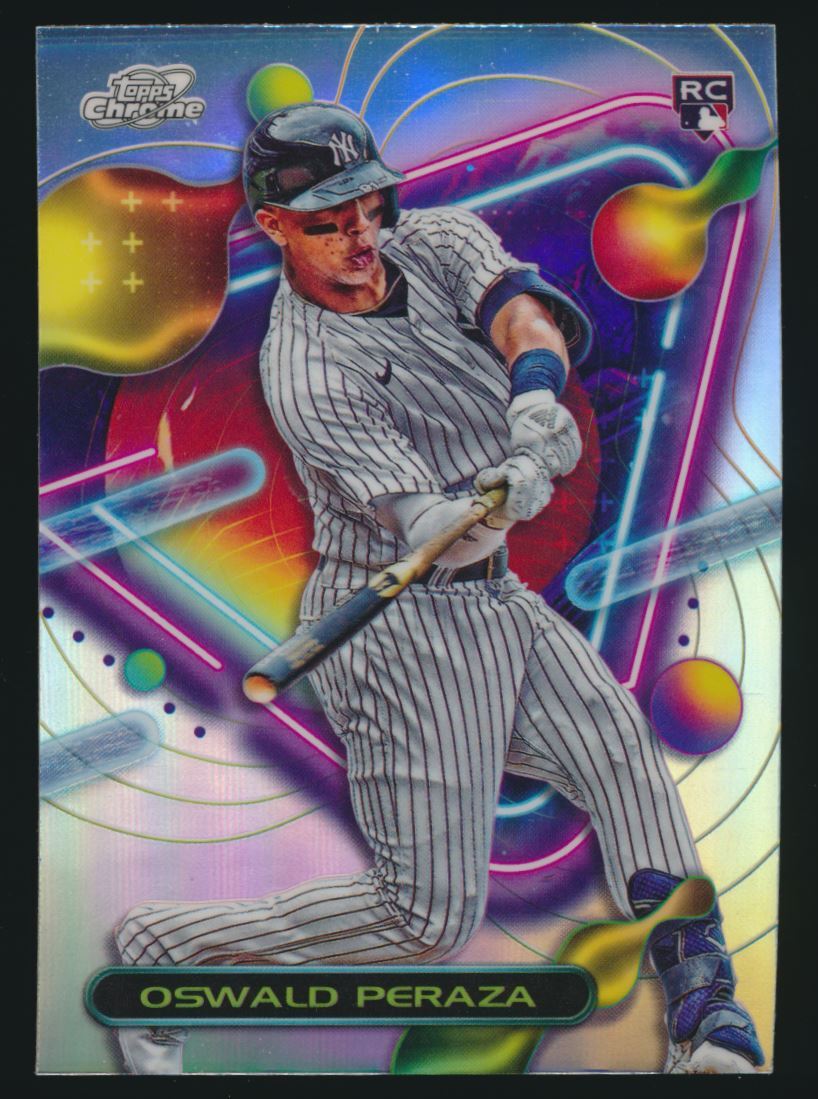 2023 Topps Cosmic Chrome Refractor #84 Oswald Peraza RC New York Yankees