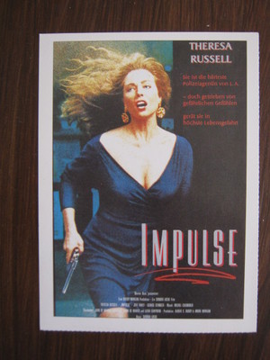 Filmplakatkarte videoplus  Impulse   Theresa Russell, Jeff Fahey