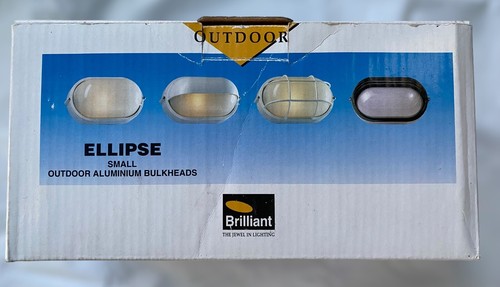 Outdoor Light. Ellipse Burgandy Color. Small Aluminum Bulkheads - Imagen 5 de 5