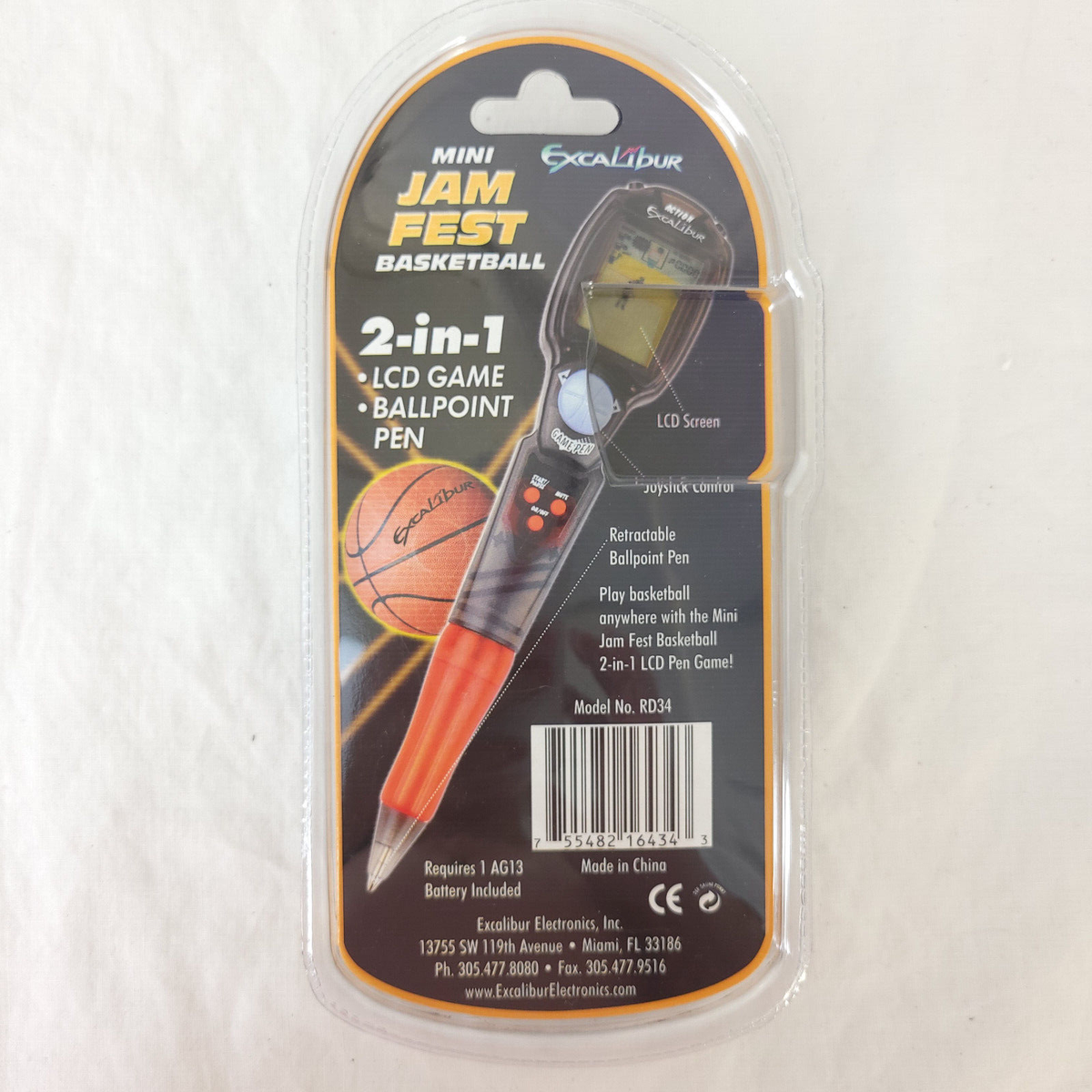 Excalibur Mini Jam Fest Basketball LCD Arcade Pen Game NEW 2