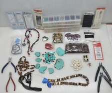 Large Lot of Beads, Tools and Supplies for Jewelry, Necklaces, Bracelets, Hair