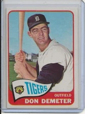 1965 Topps Baseball Card Don Demeter O/F Detroit  Tigers Near Mint # 429