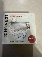 HONEST Clean Conscious Hybrid Diaper Small 8-15lbs. 1 washable cover