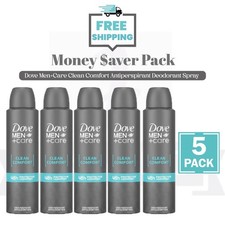 DOVE -Deo Men care Clean Comfort Dry Spray Antiperspirant Deodorant 150ml-PACK 5