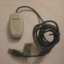 Microsoft XBOX 360 Wireless Gaming Receiver for Windows PC 1086 White USB
