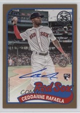 2024 Topps Update 1989 Topps Baseball Auto Gold 11/50 Ceddanne Rafaela #89BA-CRA