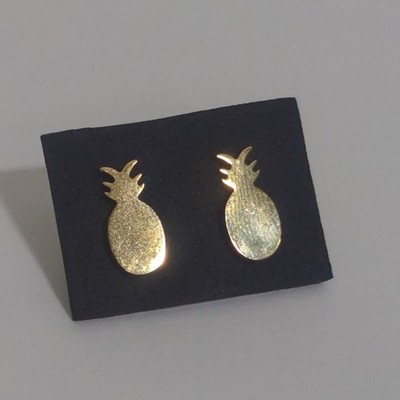 Pineapple Stud Earrings Gold