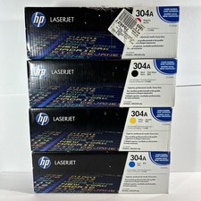 Genuine HP 304A BCYM Toner Cartridges Set CC530A CC531A CC532A CC533A New Sealed