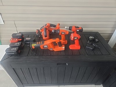 Black & Decker FireStorm 18V Cordless Tool Set: See Description Complete List