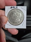 1891 o morgan silver dollar