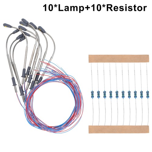 10pcs / Set LED Street Luci for Ferrovia & Costruzione Layout Resistori Caldo - Photo 8/12