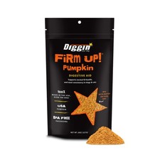 Diggin' Your Dog Firm Up Pumpkin Fiber Digestive Supplement for 8 oz, Orange