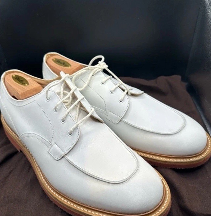 Church's Custom Grade White Leather Men's Oxfords US12
