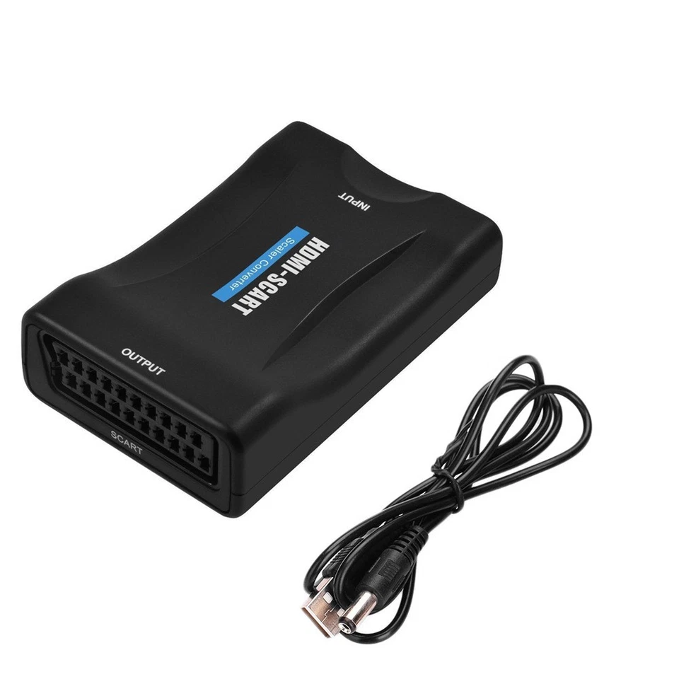 Scart zu auf HDMI Adapter Konverter Wandler AV Scaler Converter 1080P HD TV - Bild 4 von 4