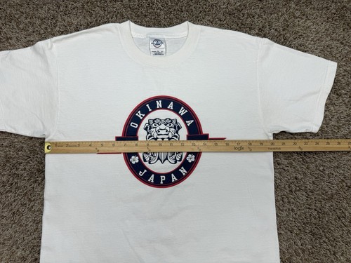 90s Rare Okinawa Japan T-Shirt Men Size Medium Destination Vintage Made In USA - Picture 10 of 11