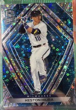 2020 Panini Chronicles - Spectra Keston Hiura #44 Neon Blue Prizm /99