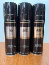 Lot of 3 Tresemme Unscented Extra Hold Hair Spray, 11 Oz