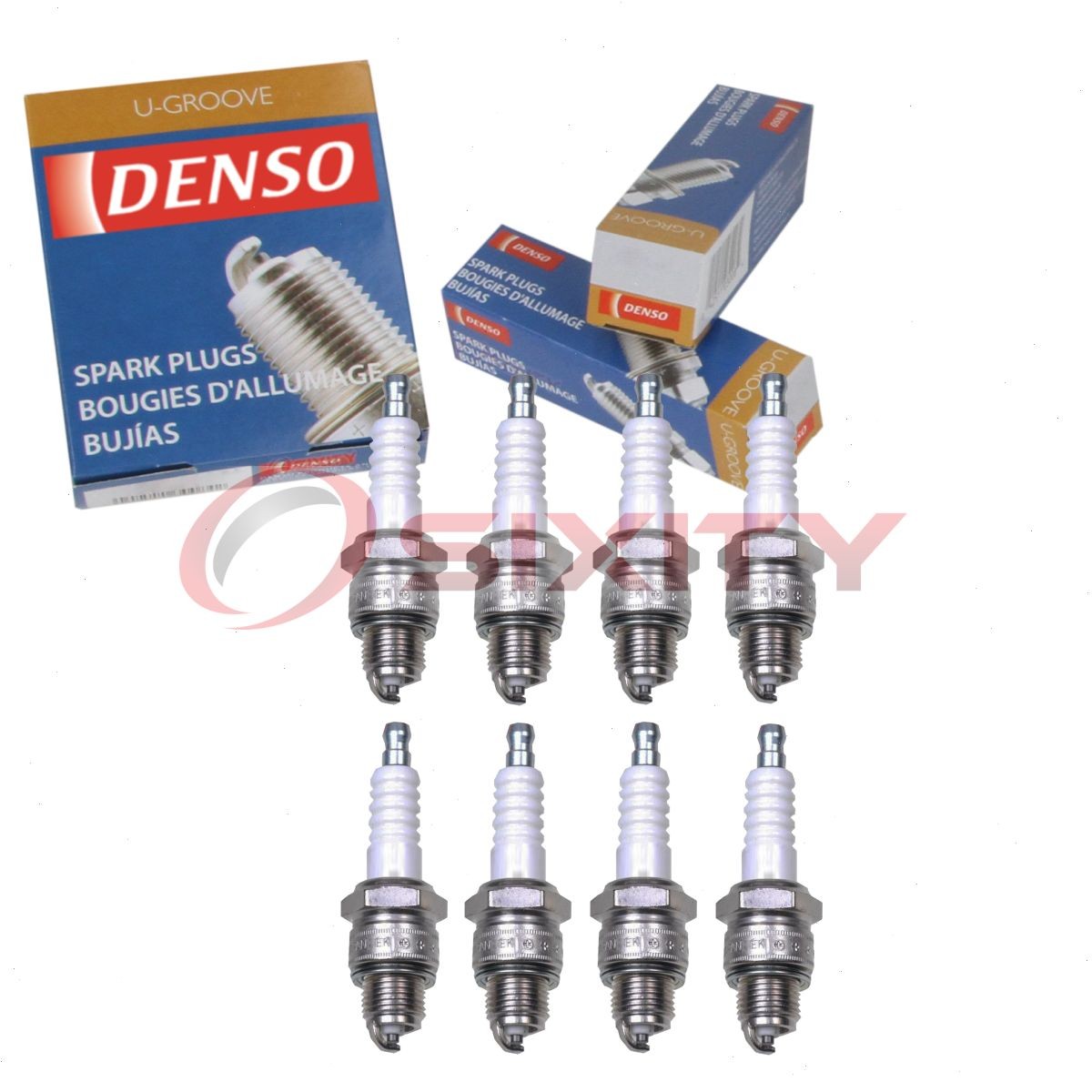 8 pc DENSO 4192 Standard U-Groove Spark Plugs for W16FPR-U 6222 Ignition qz
