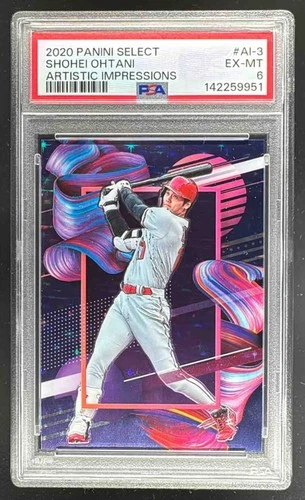 142259951 Shohei Ohtani 2020 Panini Select #AI-3 Artistic Impressions PSA 6