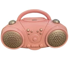 American Girl Doll Radio Boom Box Cd Player Musical Accessory Pink Works
