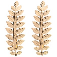 2pcs Hair Clip Gold Toga Party Halloween Greek Goddess Costume Golden Leaf Al...