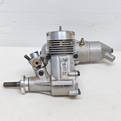 VTG OS Max 25 FP RC Airplane Engine w/ OS 842 Muffler for Parts Repair Resto