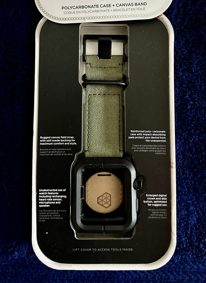 Estuche resistente de policarbonato LUNATIK EPIK y correa de lona Apple Watch Series 42MM Foto 2 de 2