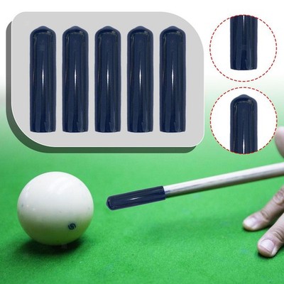 5 Stück Pool Cue Tipp Deckungen 1,85 Zoll langes weiches tragbares Snooker