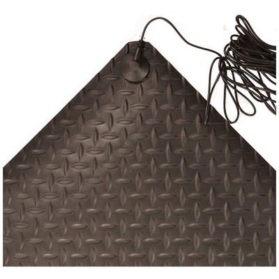 NOTRAX 826S0023BL-RS Static Dissipative Mat,Black,2ft. x 3ft. 5MDN2